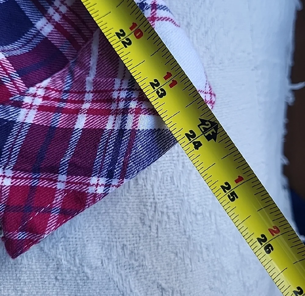 Lady Hathaway Red Plaid Button-Down Lined Cozy Countryside Shirt Jacket - Picture 13 of 14